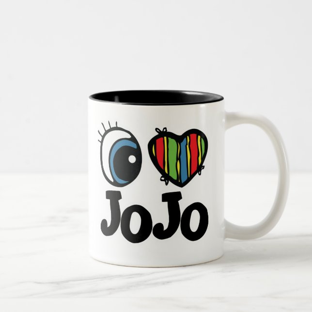 Tasse 2 Couleurs I Coeur (Amour) JoJo (Droit)