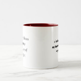 Tasse 2 Couleurs i "haine" mon patron