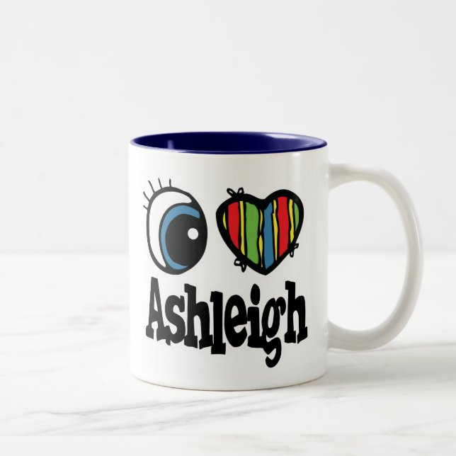 Tasse 2 Couleurs I Heart (Amour) Ashleigh (Droit)