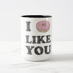Tasse 2 Couleurs I le beignet vous aiment
