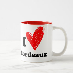 Tasse 2 Couleurs I Love Bordeaux