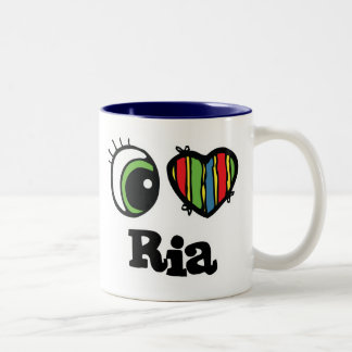 Tasse 2 Couleurs I Love (Coeur) Ria