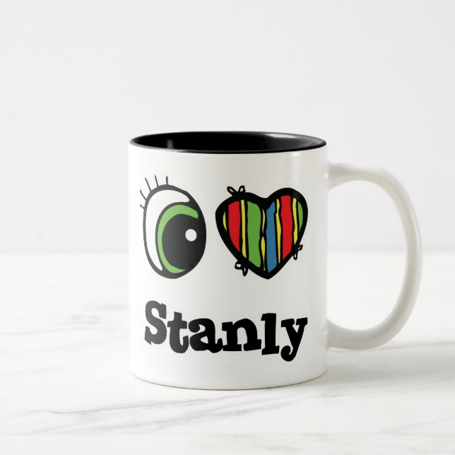 Tasse 2 Couleurs I Love (Coeur) Stanly (Droit)