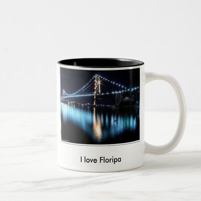 Tasse 2 Couleurs I love Floripa (Droit)