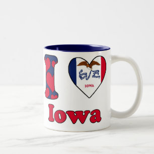 Tasse 2 Couleurs I love Iowa