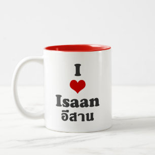 Tasse 2 Couleurs I Love Isaan Thailand