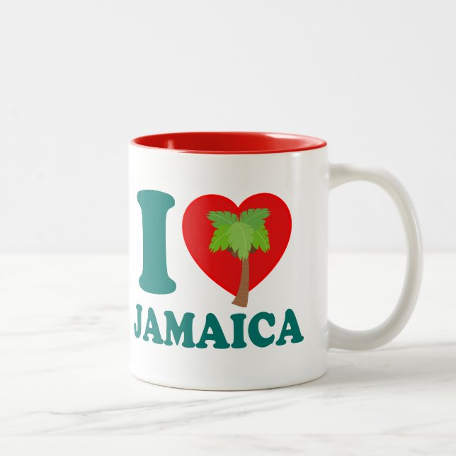 Tasse 2 Couleurs I Love Jamaica (Droit)