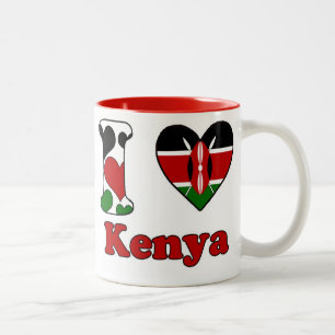 Tasse 2 Couleurs I love Kenya