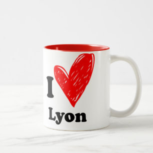 Tasse 2 Couleurs I Love Lyon