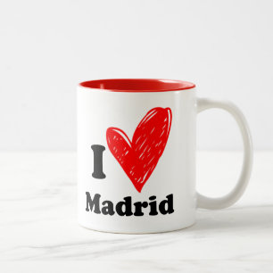 Tasse 2 Couleurs I love Madrid