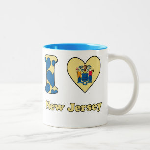 Tasse 2 Couleurs I love New Jersey