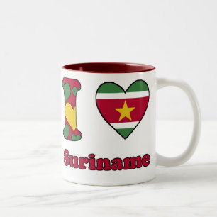 Tasse 2 Couleurs I love Suriname