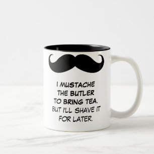 Tasse 2 Couleurs I moustache le maître d'hôtel pour apporter la