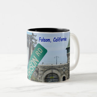 Tasse 2 Couleurs Icône de Folsom : Barrage et prison 2 de Folsom