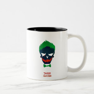 Tasse 2 Couleurs Icône de tête de joker du peloton   de suicide