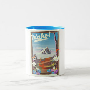 Tasse 2 Couleurs Idaho ! poster de voyage paysager