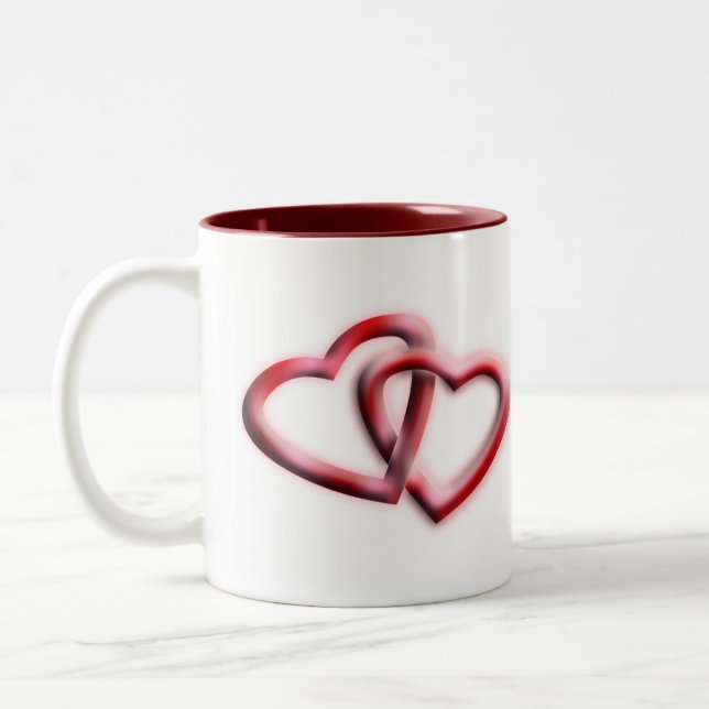 Tasse 2 Couleurs Idées cadeaux de l'amateur de café | Design cardia (Gauche)