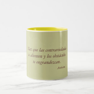 Tasse 2 Couleurs Il effiloche avec phrase d'esprit