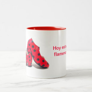 Tasse 2 Couleurs Il effiloche des chaussures flamande