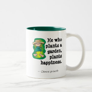 Tasse 2 Couleurs Il qui plante agarden, les plantes ha…