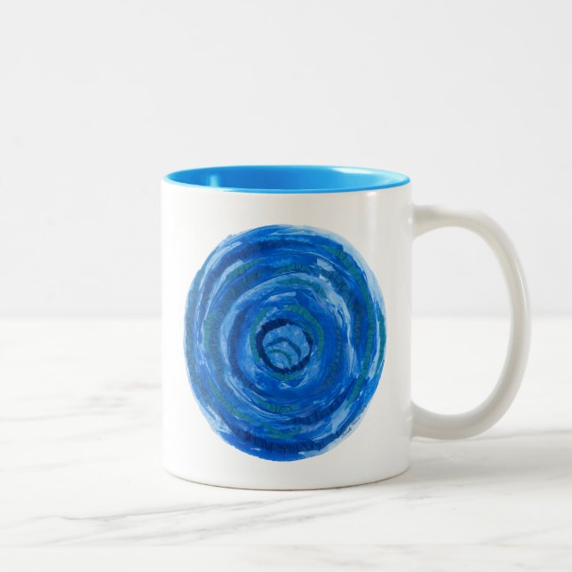 Tasse 2 Couleurs illustration bleue curative #2 de 5th-Throat (Droit)