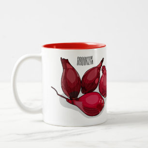 Tasse 2 Couleurs Illustration de dessin animé Shallot