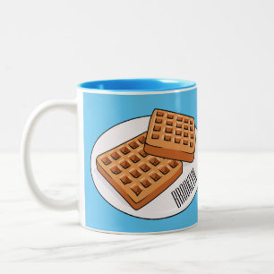 Tasse 2 Couleurs Illustration de gaufre