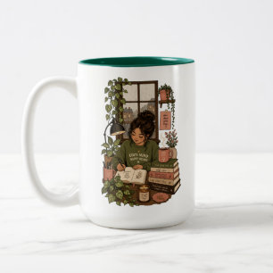 Tasse 2 Couleurs Illustration de l'auto-soin Cottagecore