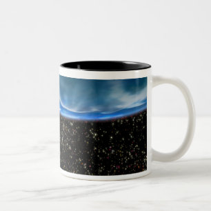 Tasse 2 Couleurs Illustration de l'horizon de la terre