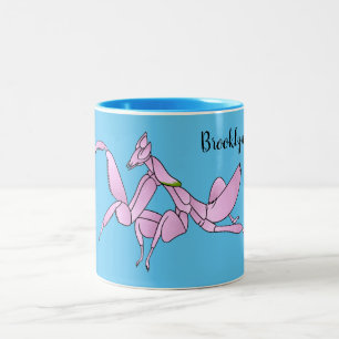 Tasse 2 Couleurs Illustration de l'orchidée mante