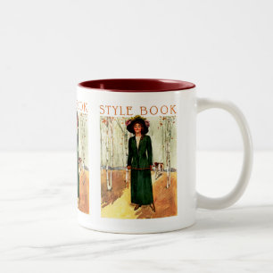 Tasse 2 Couleurs Illustration de mode du livre de style