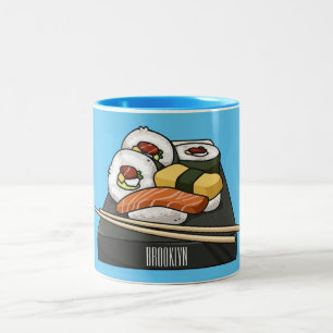 Tasse 2 Couleurs Illustration de sushi