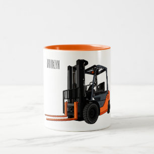 Tasse 2 Couleurs Illustration du chariot élévateur
