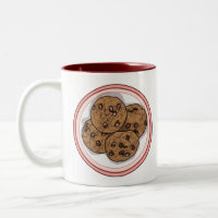 Illustration du cookie de puce à chocolat