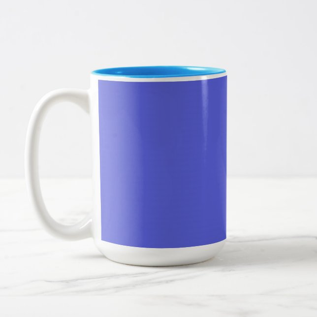 Tasse 2 Couleurs image avec couleur bleue (Gauche)