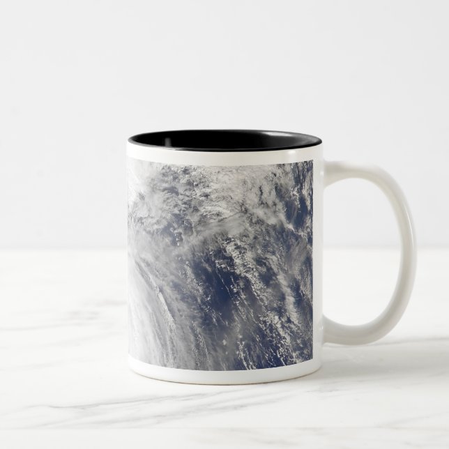 Tasse 2 Couleurs Image satellite d'un typhon (Droit)