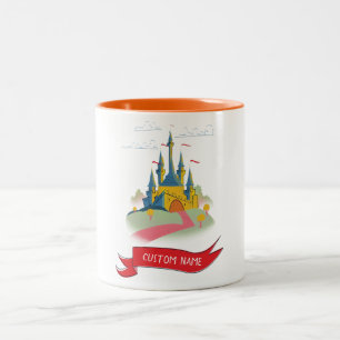 Tasse 2 Couleurs Imaginaire Castle Texte personnalisé