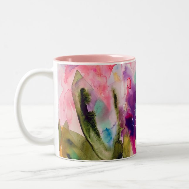 Tasse 2 Couleurs imaginaire de jardin (Gauche)