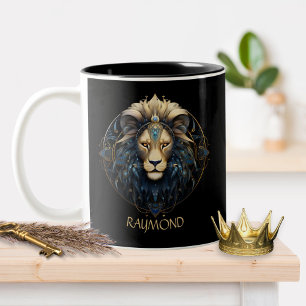 Tasse 2 Couleurs Imaginaire moderne Lion cosmique Lion Zodiac Star