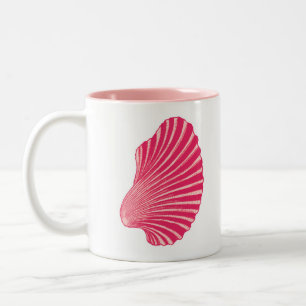 Tasse 2 Couleurs Impression en bloc de coquille de saint Jacques, r