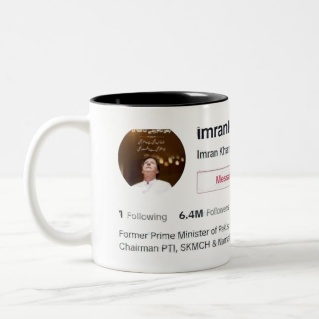Tasse 2 Couleurs imran khan tiktok (Gauche)
