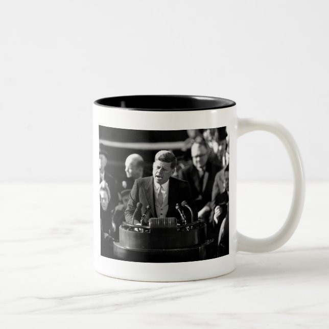 Tasse 2 Couleurs Inauthentification JFK (Droit)