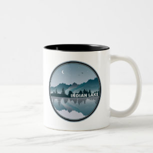 Tasse 2 Couleurs Inde Lake New York Réflexion