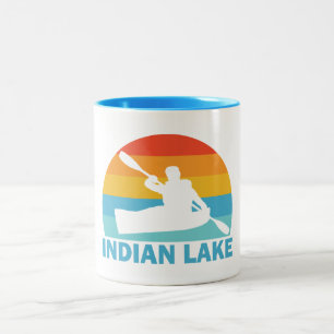 Tasse 2 Couleurs Indian Lake New York Kayak