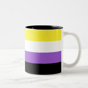 Tasse 2 Couleurs Indicateur de fierté non binaire