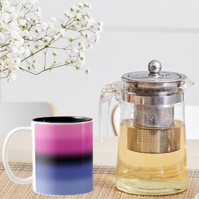 Tasse 2 Couleurs Indicateur de fierté Omnisexuel Gradient - Indicat (Créateur téléchargé)