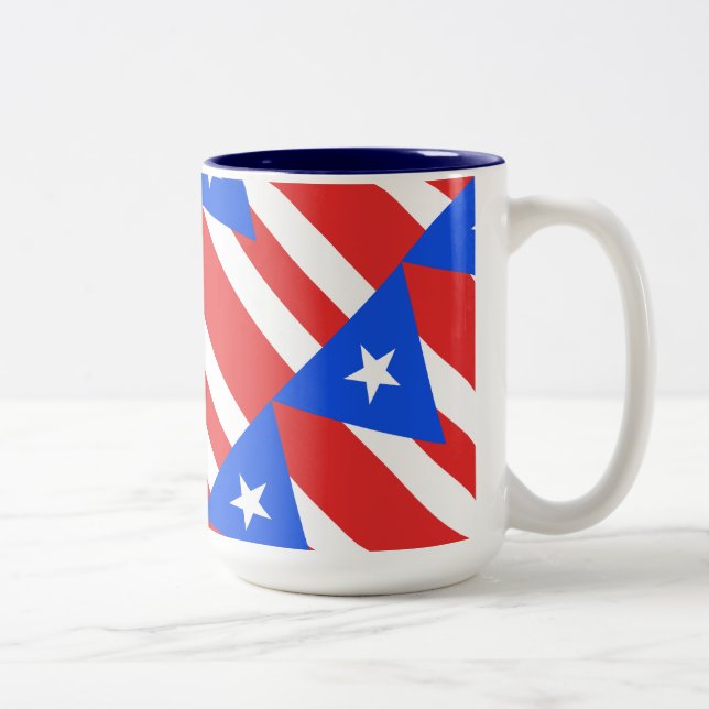 Tasse 2 Couleurs Indicateur Porto Rico (Droit)