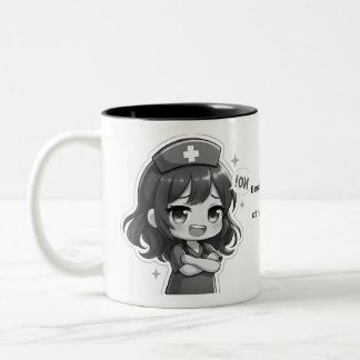 Tasse 2 Couleurs Infirmière Chibi Originale - Vie d'infirmière impe