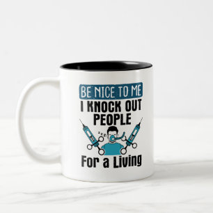 Tasse 2 Couleurs Infirmière de CRNA Anesthésiste anesthésiste