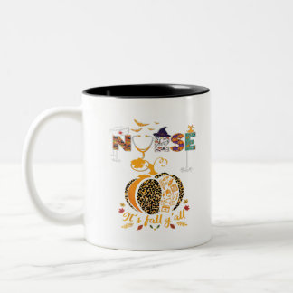 Tasse 2 Couleurs Infirmière d'Halloween Infirmière Thanksgiving Hea